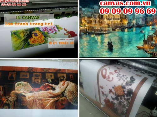 In tranh canvas khổ lớn treo tường trang trí phòng khách