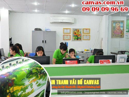 Trung tâm in tranh canvas tại 365 Lê Quang Định, P.5, Q.Bình Thạnh, Tp.HCM 